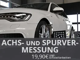 3D Achs- und Spurvermessung ab 19,90€ zzgl. Einstellarbeiten