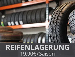 Einlagerung von Reifen ab 15,00€ pro Jahr