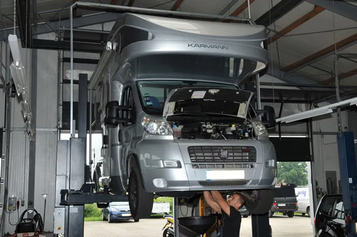 Kundenfahrzeug in der Werkstatt